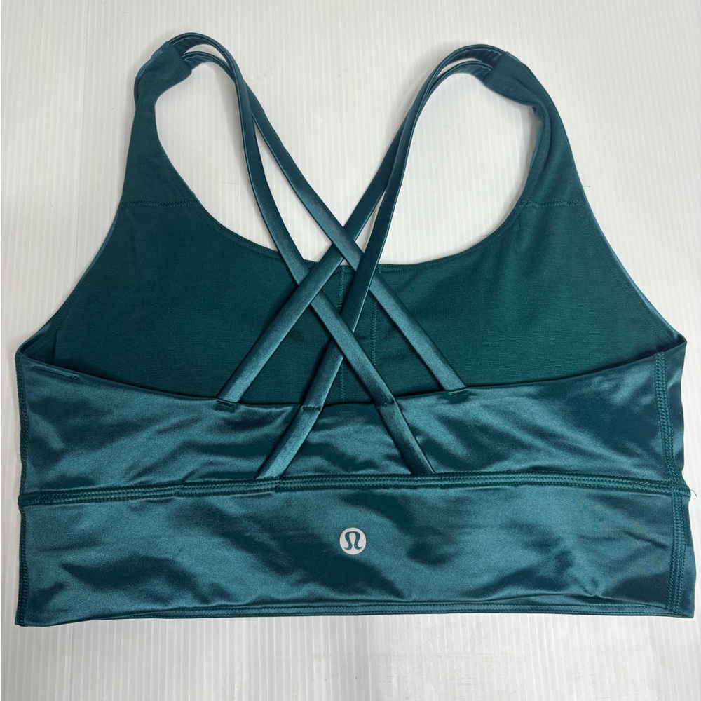 Lululemon Energy Longline Bra Foil
Medium Support, B–D Cups in Storm Green - Picture 5 of 5